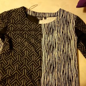 Chic Onque Geometric Pattern Knit Top